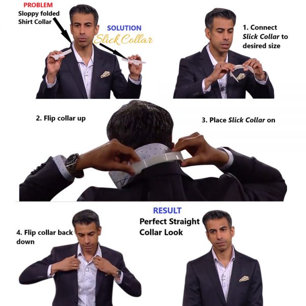 How to Have the Perfect Shirt Collar Look with Slick Collar and Collar Stays