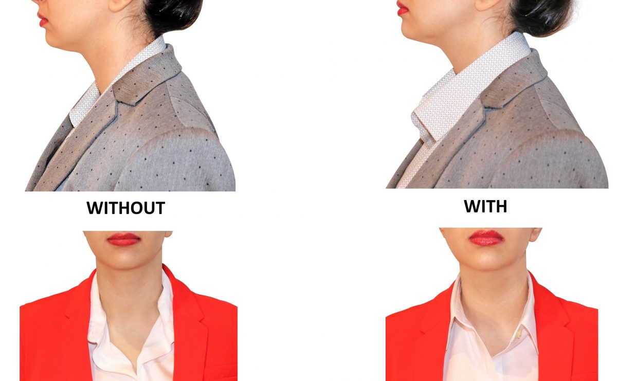 Slick Collar Adjustable Unisex Shirt Collar Support for Collar Stays