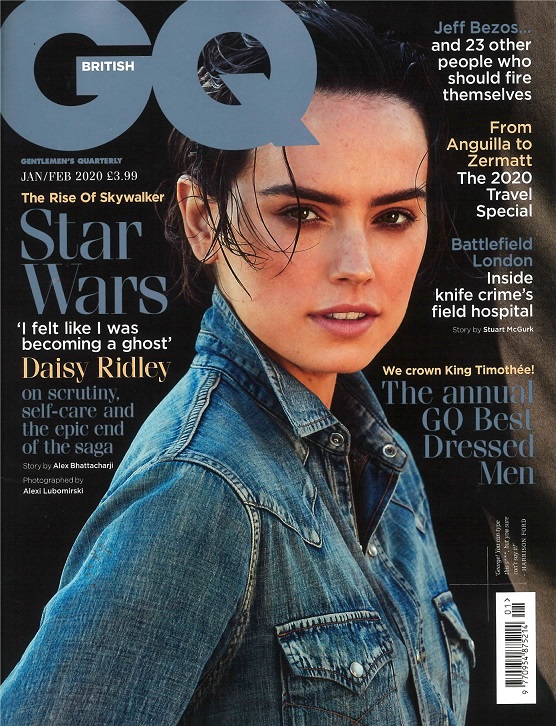 Slick Collar As Seen in British GQ with Daisy Ridley Cover